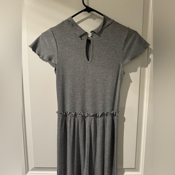 Gray Ribbed Jumpsuit - Picture 4 of 5